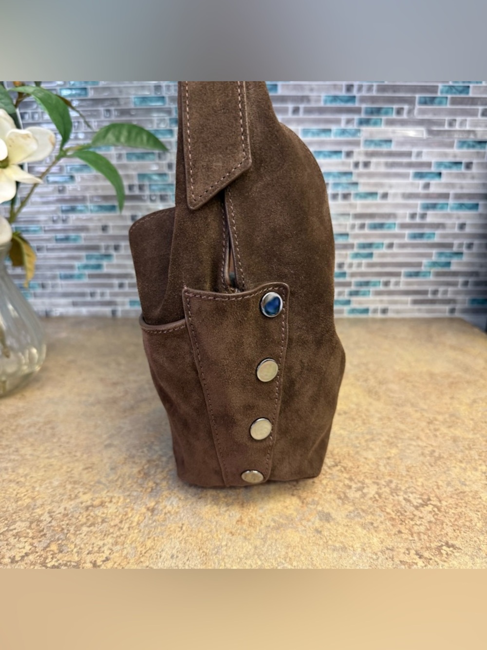 NWT Hammitt Tom Medium Belted Suede purse - Picture 4 of 7